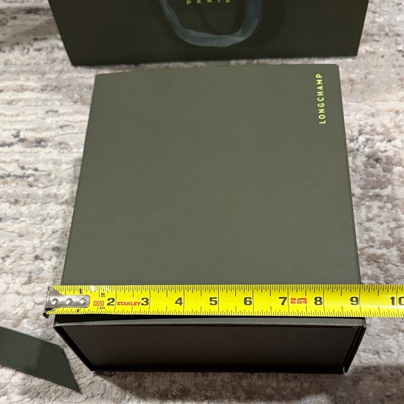 LongChamp Olive Green Box and Bag Set - Picture 2 of 4